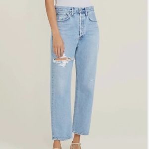 Agolde Light Blue Ankle & Cropped Jeans